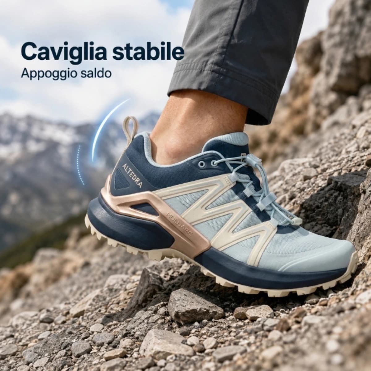 Caviglia stabile e ben sostenuta