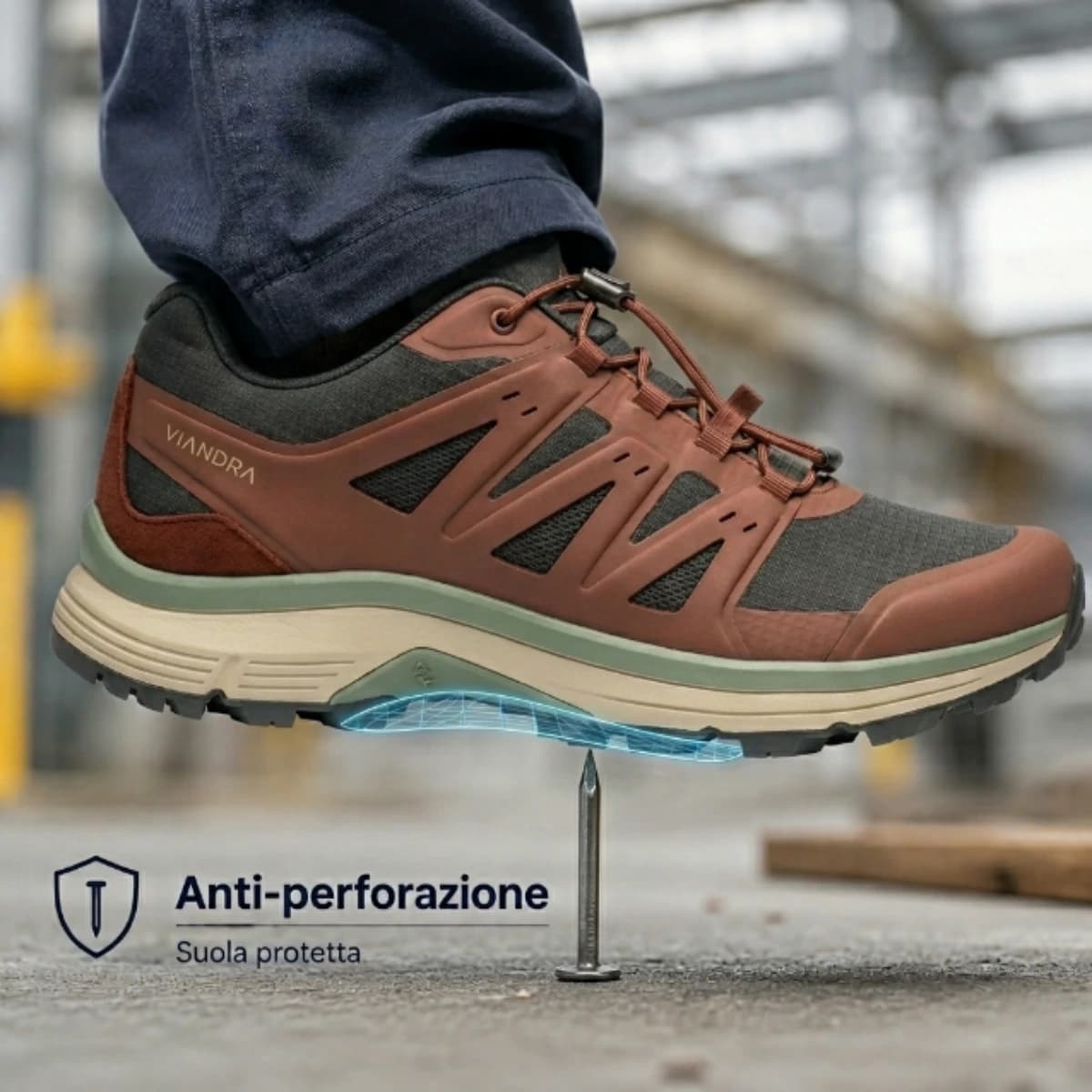 Anti-perforazione suola protetta